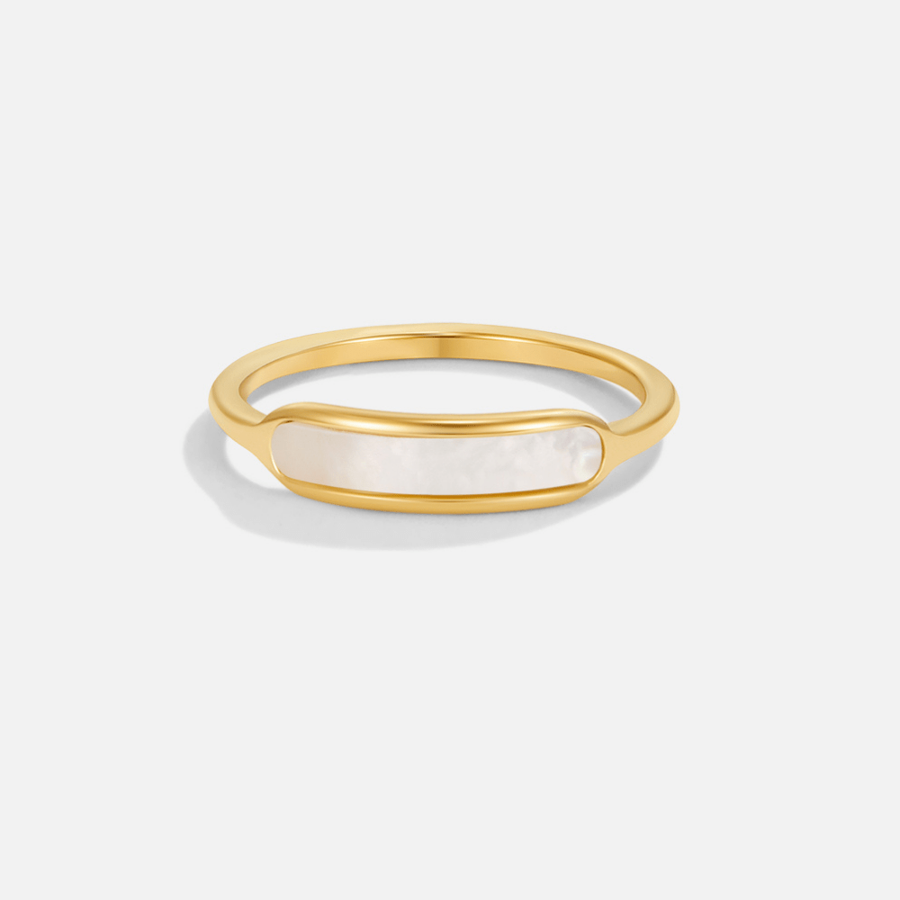 Anillo Maya perlas blanco