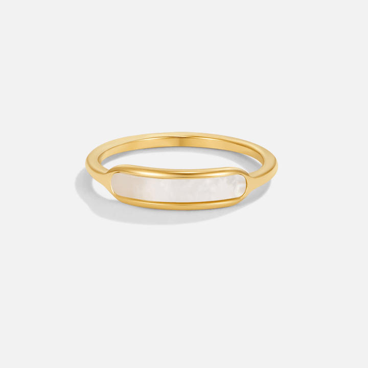 Anillo Maya perlas blanco