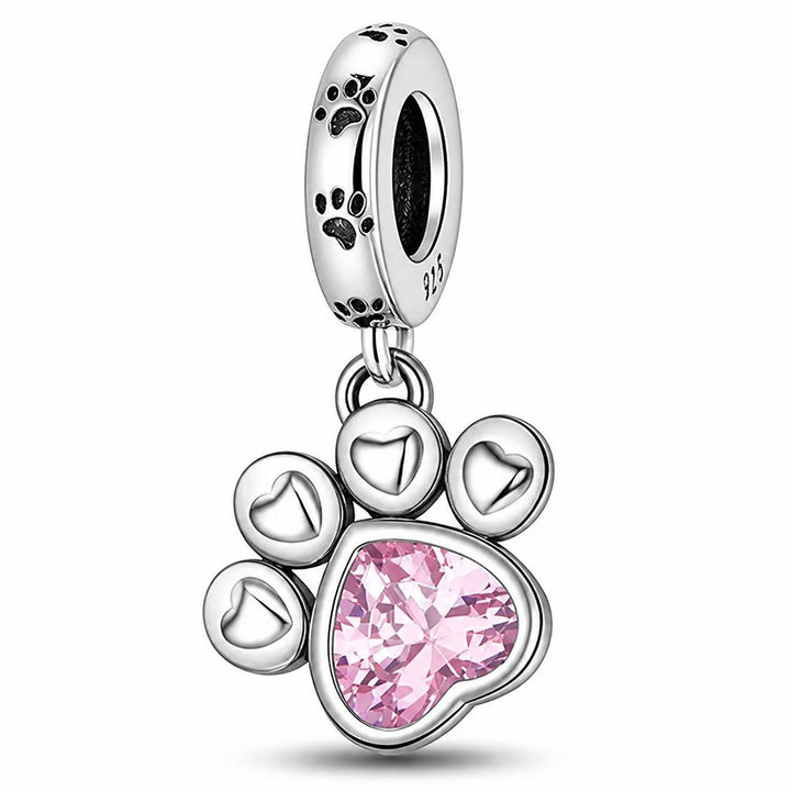 Charm con empreinte rosa