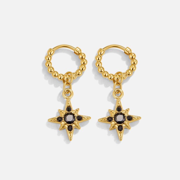 Pendientes de aro Midnight Luxe gota