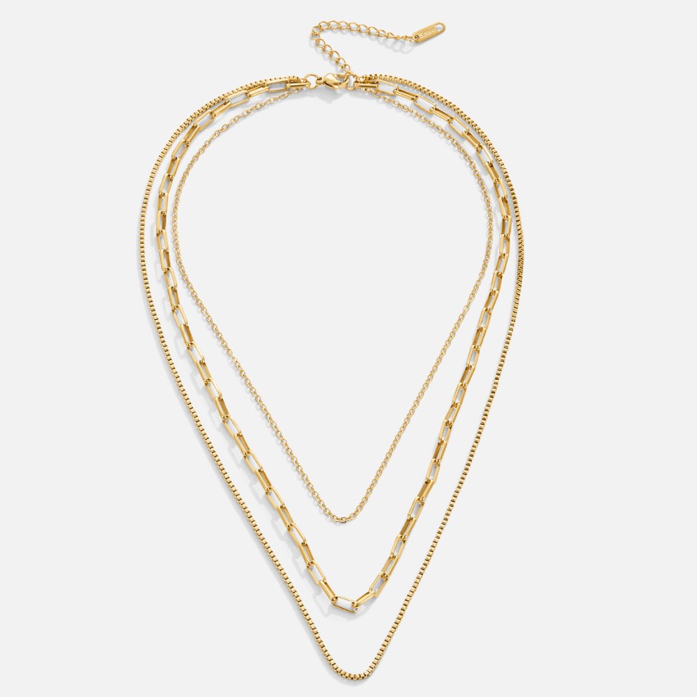 Collar multicapa de cadena Miela