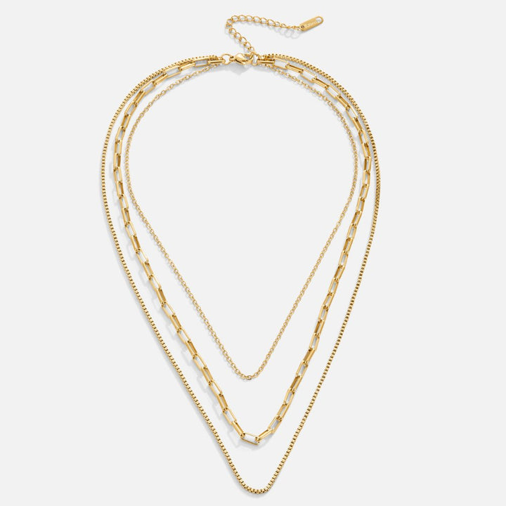 Collar multicapa de cadena Miela