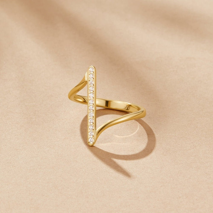 Anillo Mila trenzado dorado