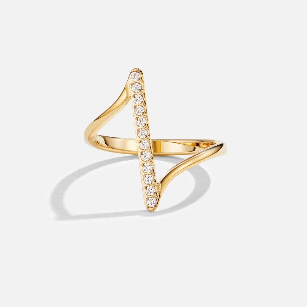 Anillo Mila trenzado dorado