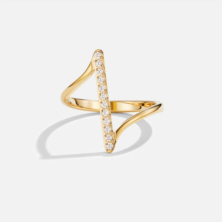 Anillo Mila trenzado dorado