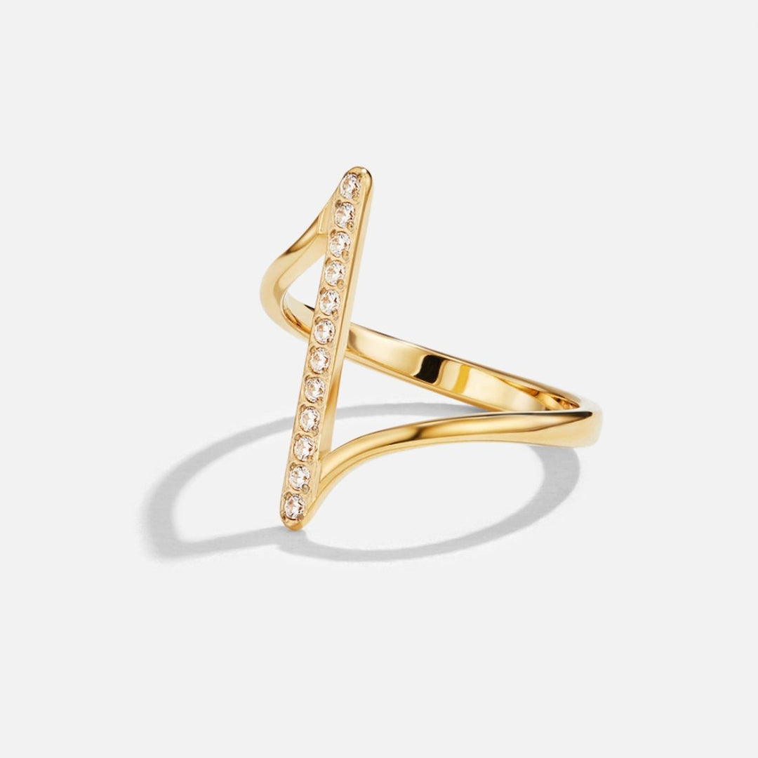 Anillo Mila trenzado dorado