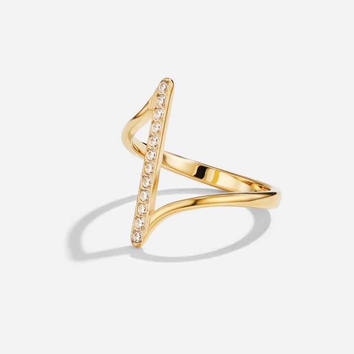 Anillo Mila trenzado dorado