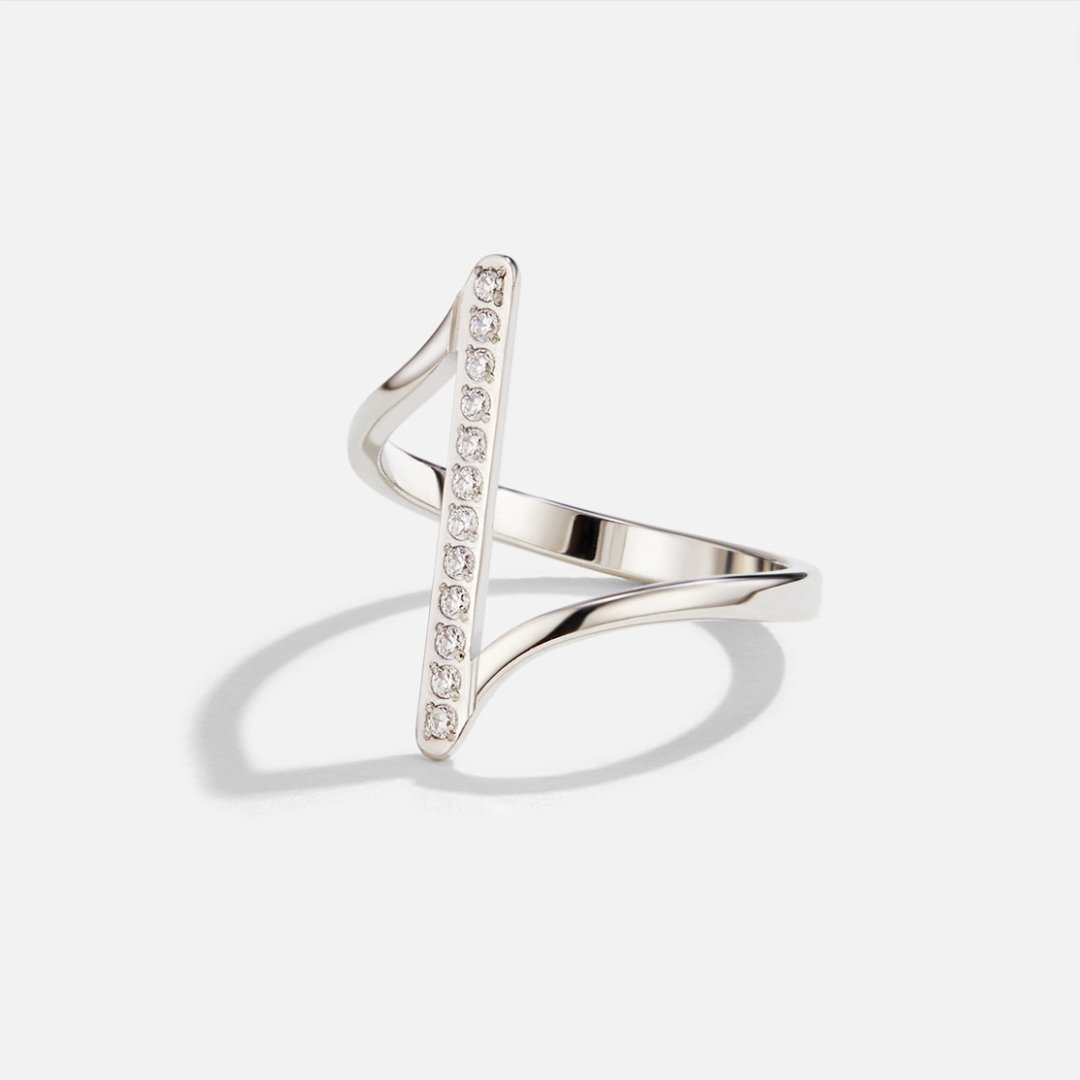 Anillo Mila trenzado plateado