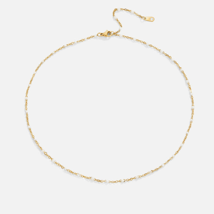 Collar de perlas Mila Blanco