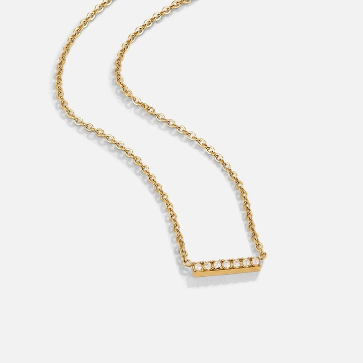 Collar Missy con colgante de barra de cristal