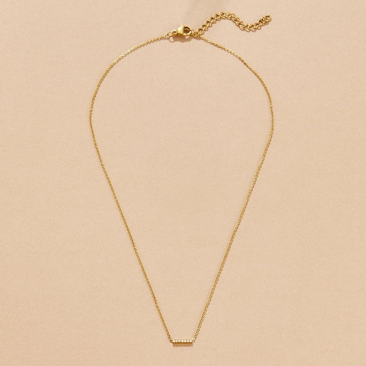 Collar Missy con colgante de barra de cristal
