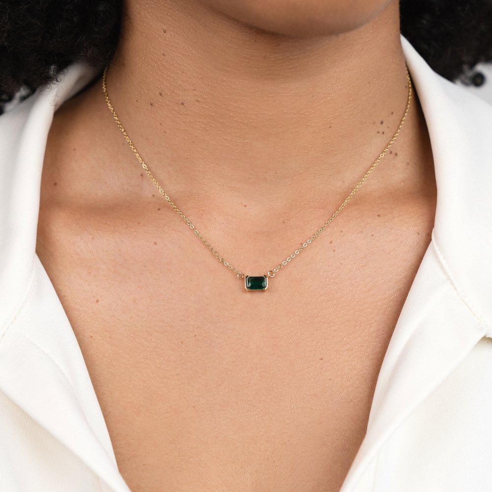 Collar Monica Verde Esmeralda