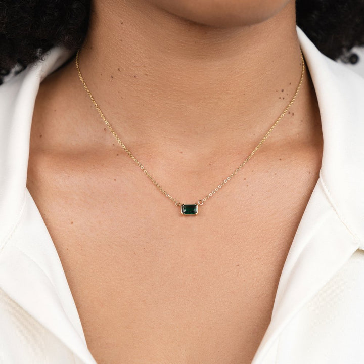 Collar Monica Verde Esmeralda
