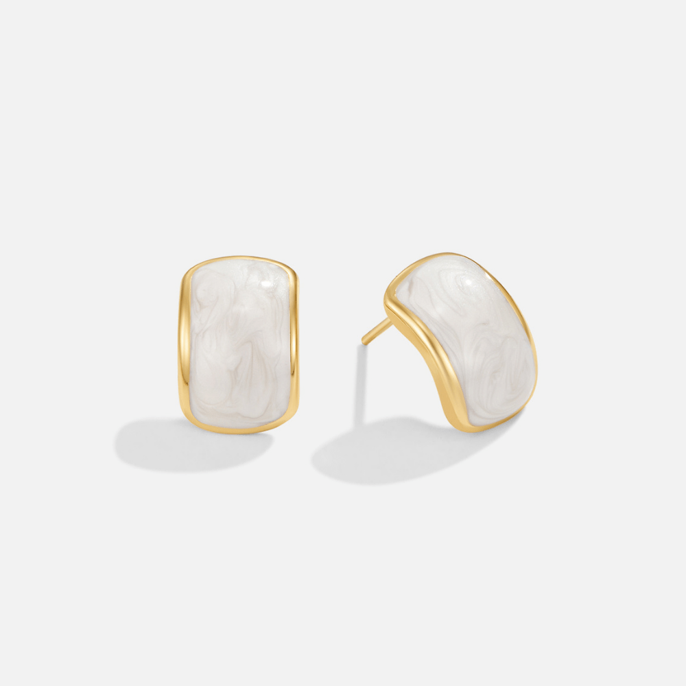 Pendientes de métal mat