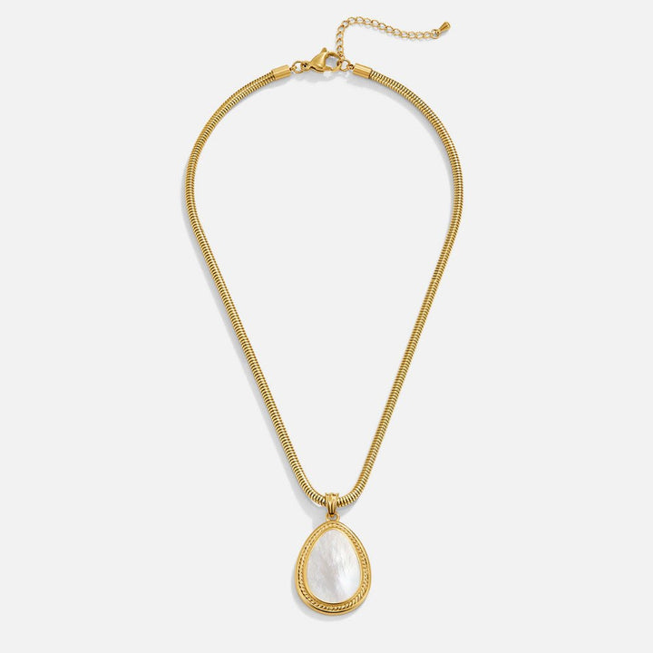 Collar Gota de nácar mate