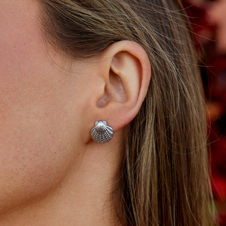 Pendientes plateados Naia Concha & Estrella de mar