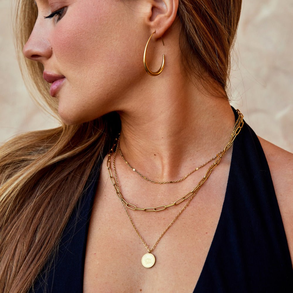 Pendientes dorados Nica