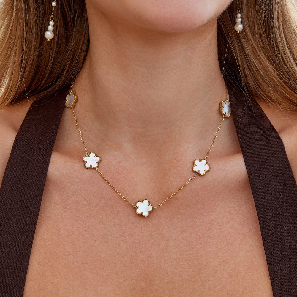 Collar Trébol de nácar