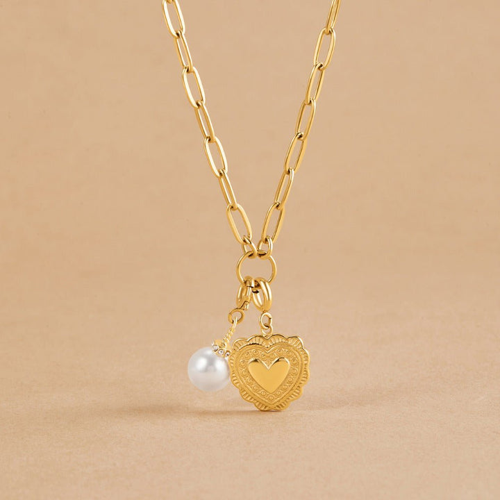 Collar Pia con colgante de cadena