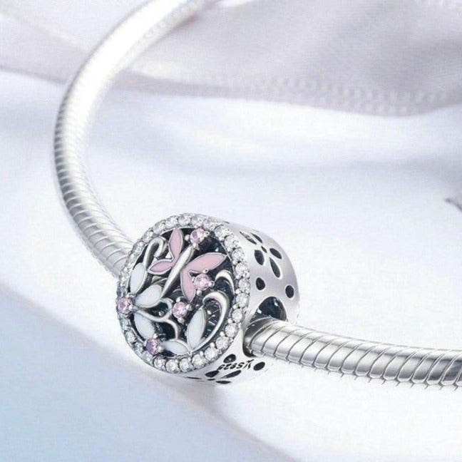 Colgante de mariposa rosa