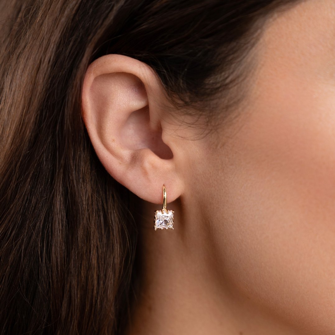 Pendientes Piper con gotas de cristal