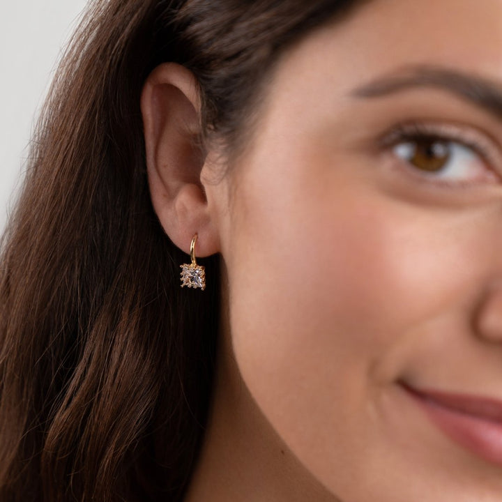 Pendientes Piper con gotas de cristal
