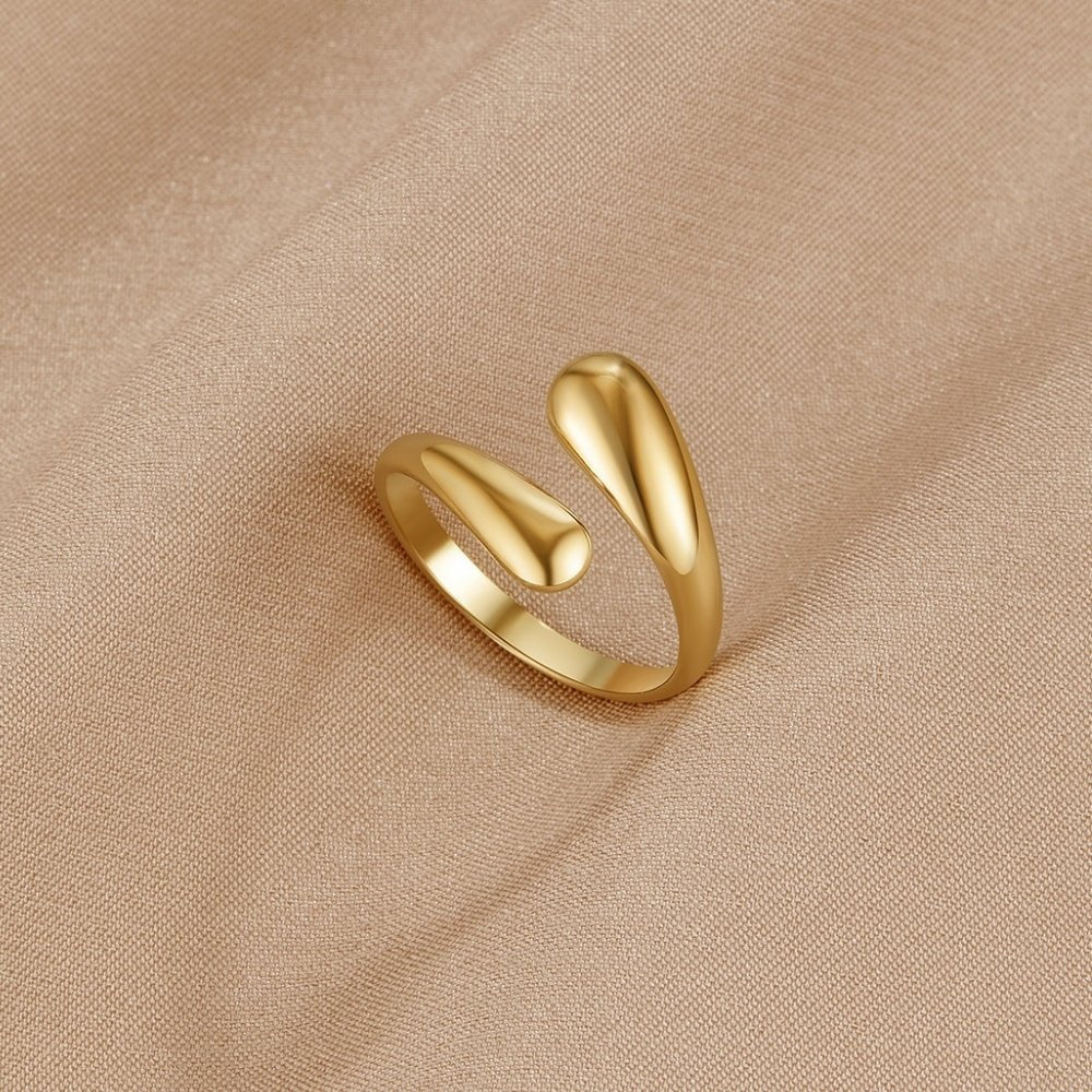 Anillo dorado Raven envolvente