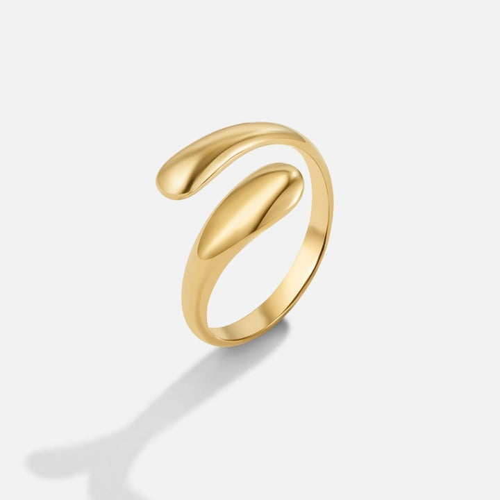 Anillo dorado Raven envolvente