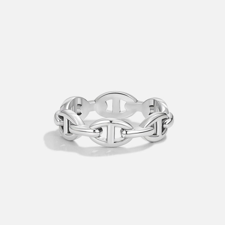 Anillo Raya plateado
