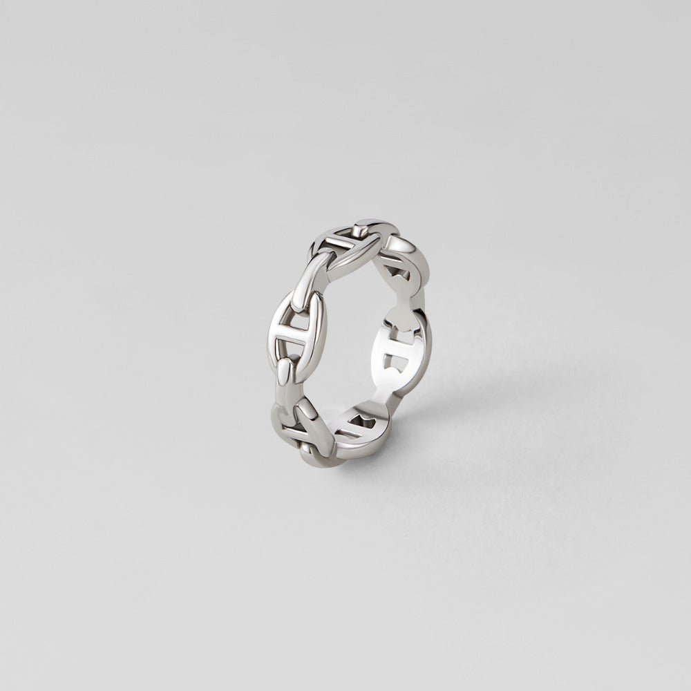 Anillo Raya plateado
