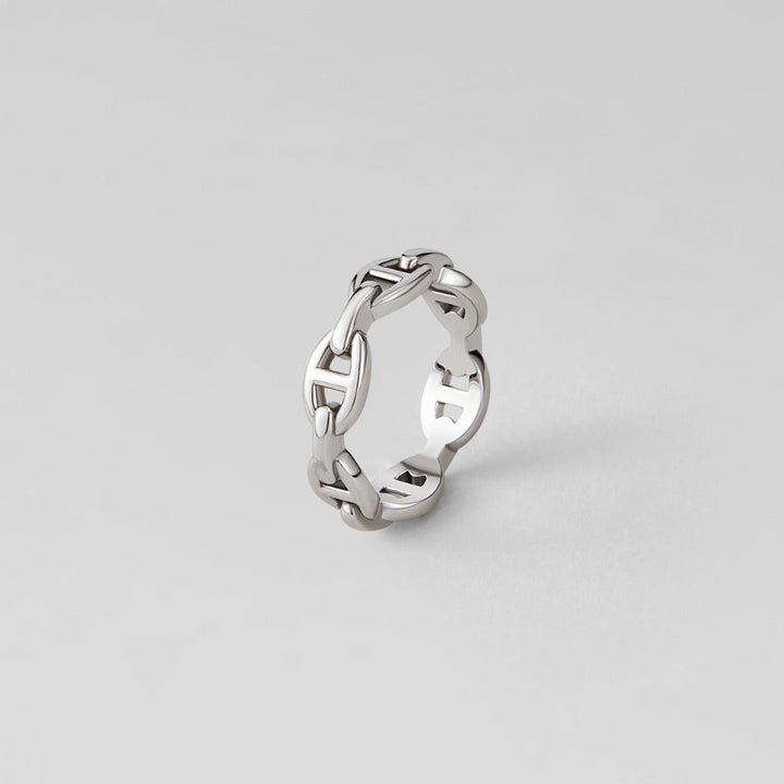 Anillo Raya plateado