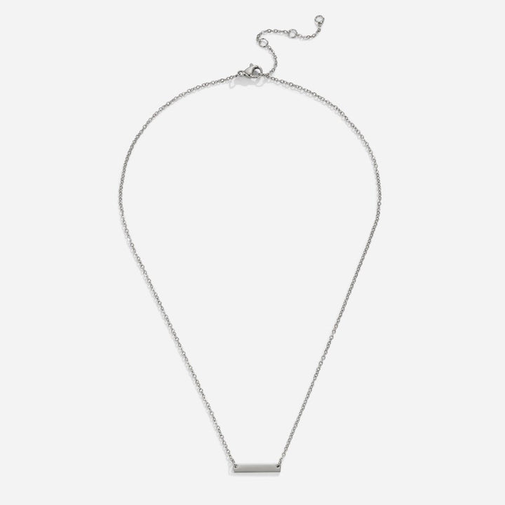 Collar plateado Rina con Barico