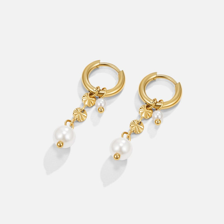 Pendientes Rini con flecos de perlas