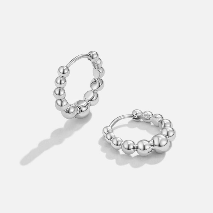 Pendientes plateados Roma
