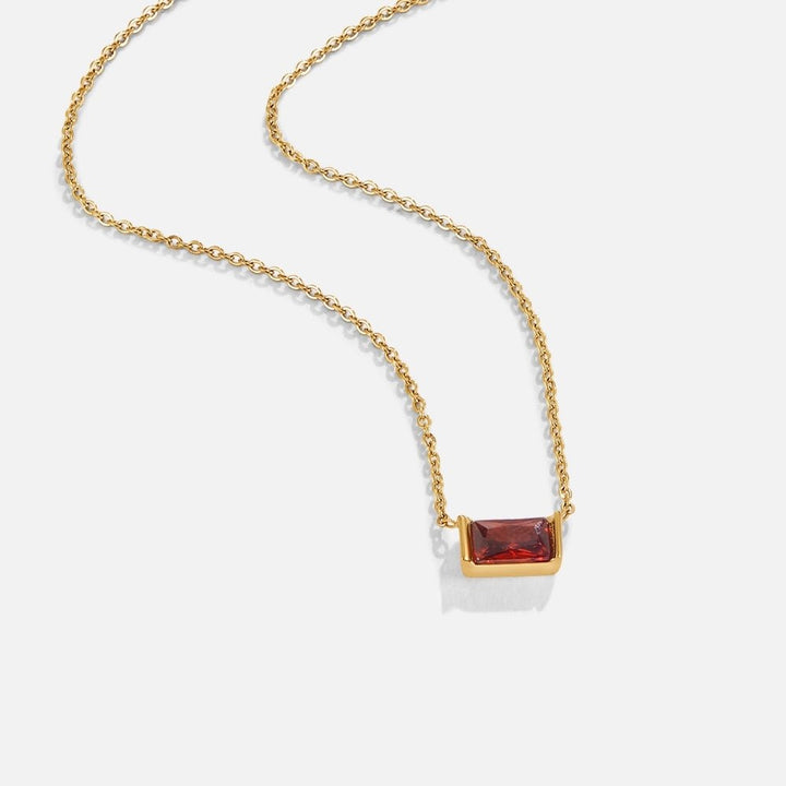 Collar Ruby Baguette