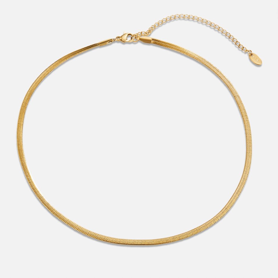 Collar dorado Sarya de cadena de serpiente