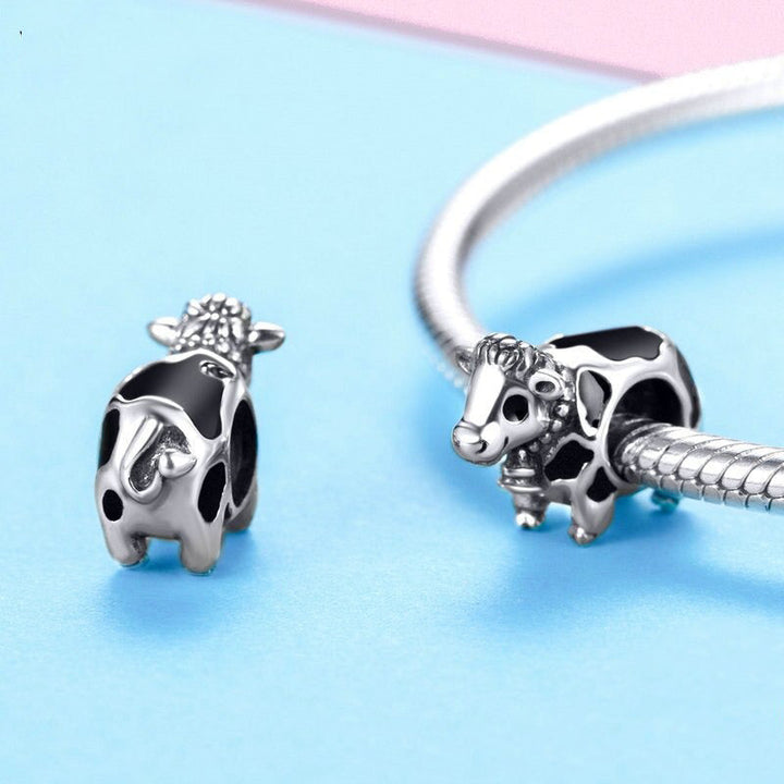 Colgante de plata de vaca