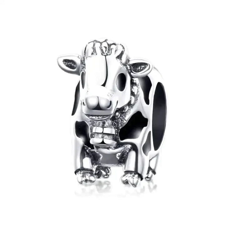 Colgante de plata de vaca
