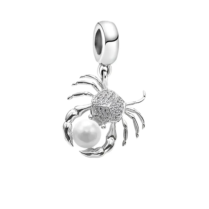 Colgante de plata cangrejo