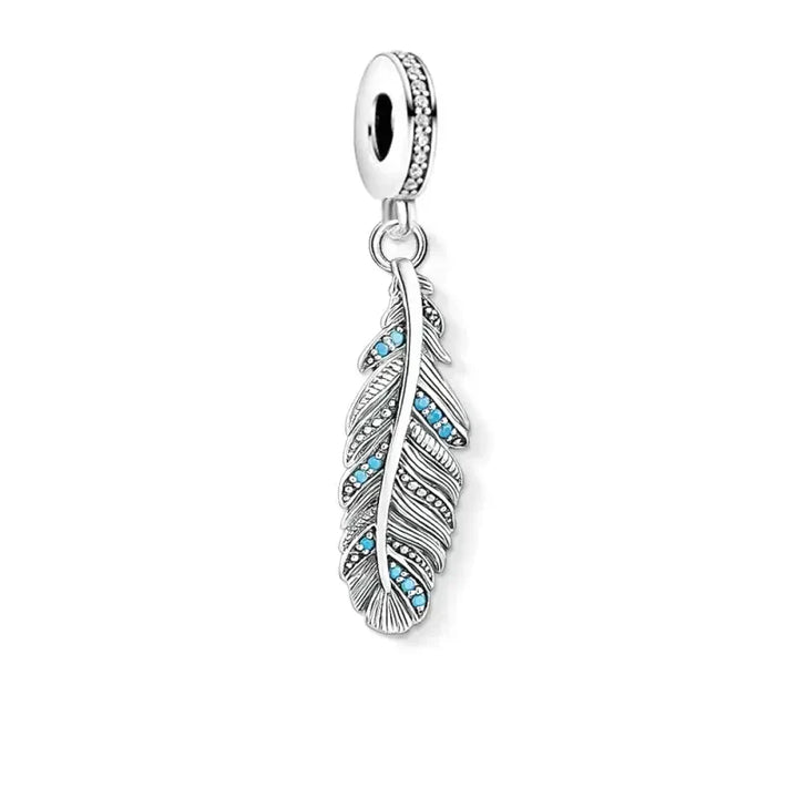 Colgante de pájaro de plata