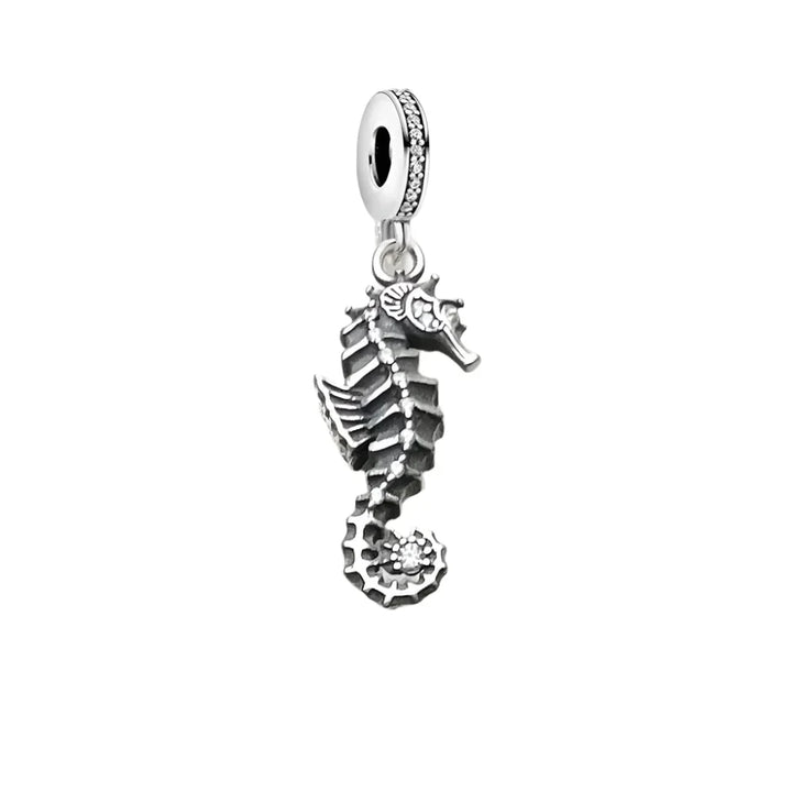 Colgante de plata caballito de mar