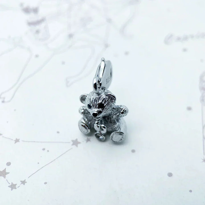 Charm osito de plata