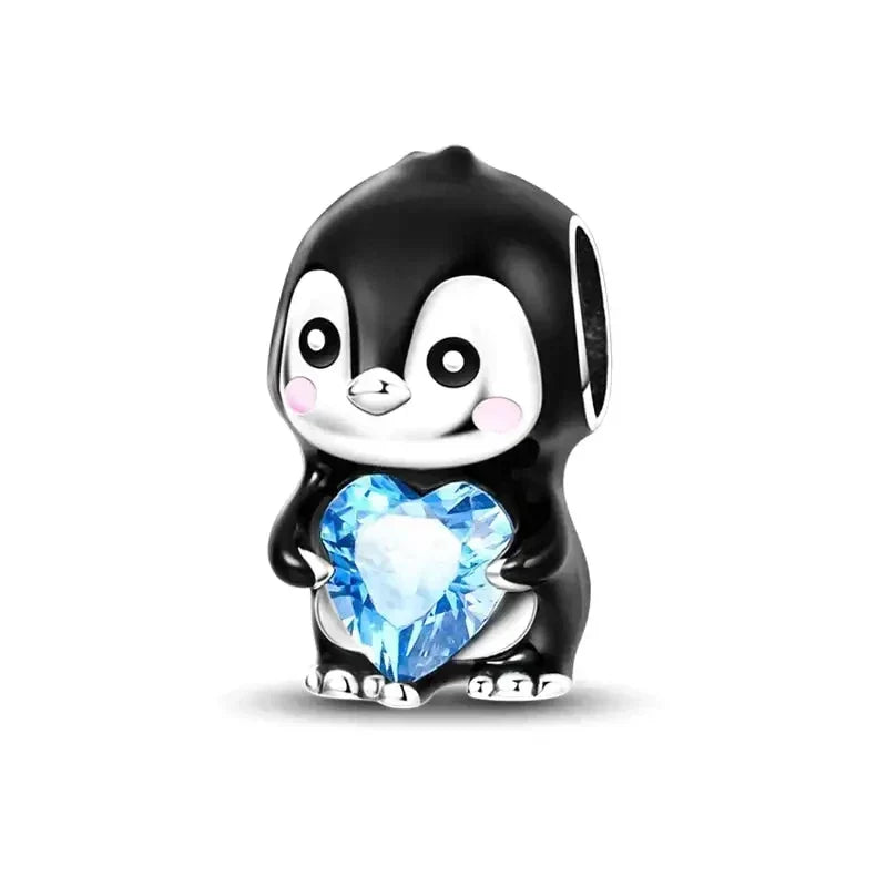 Colgante de pingüino de plata