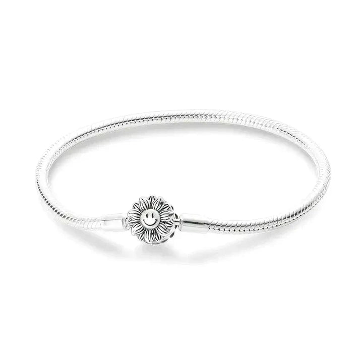 Pulsera con encanto de girasol