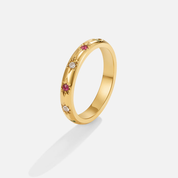 Anillo Tali arc-en-ciel cristal