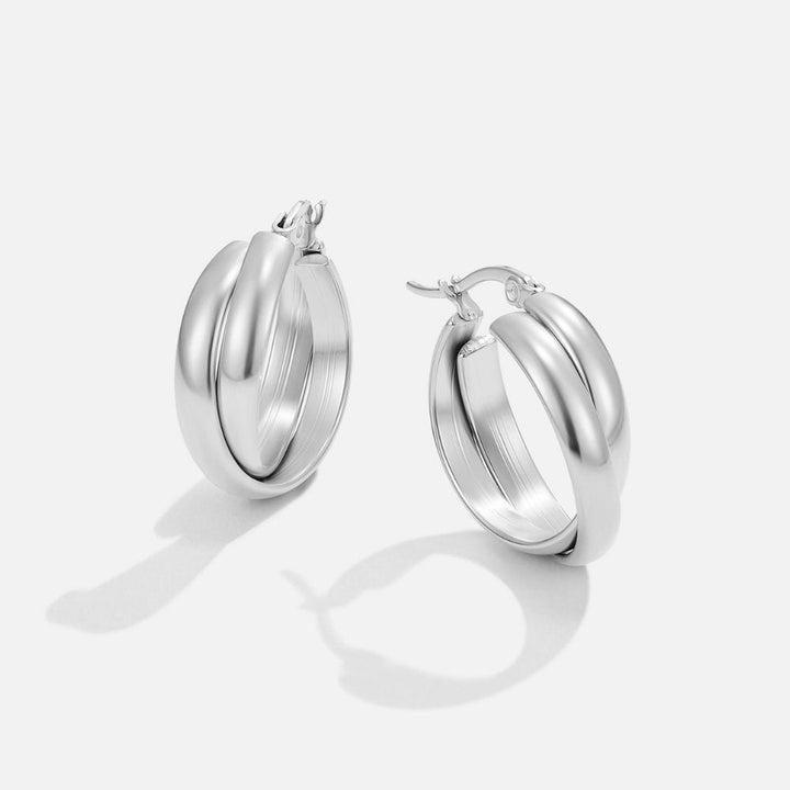 Pendientes plateados Talia