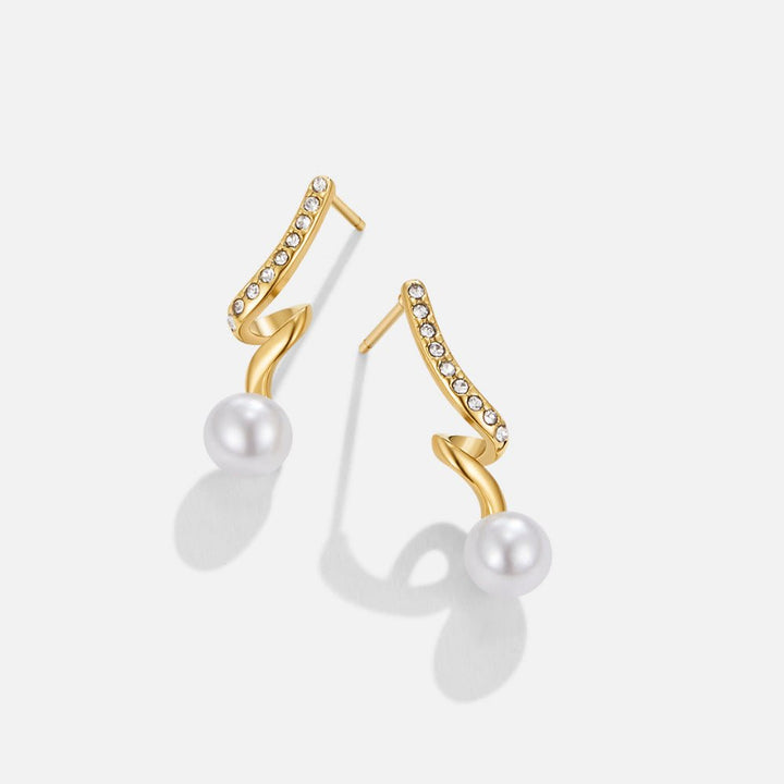 Pendientes Tamara Pearl Wave