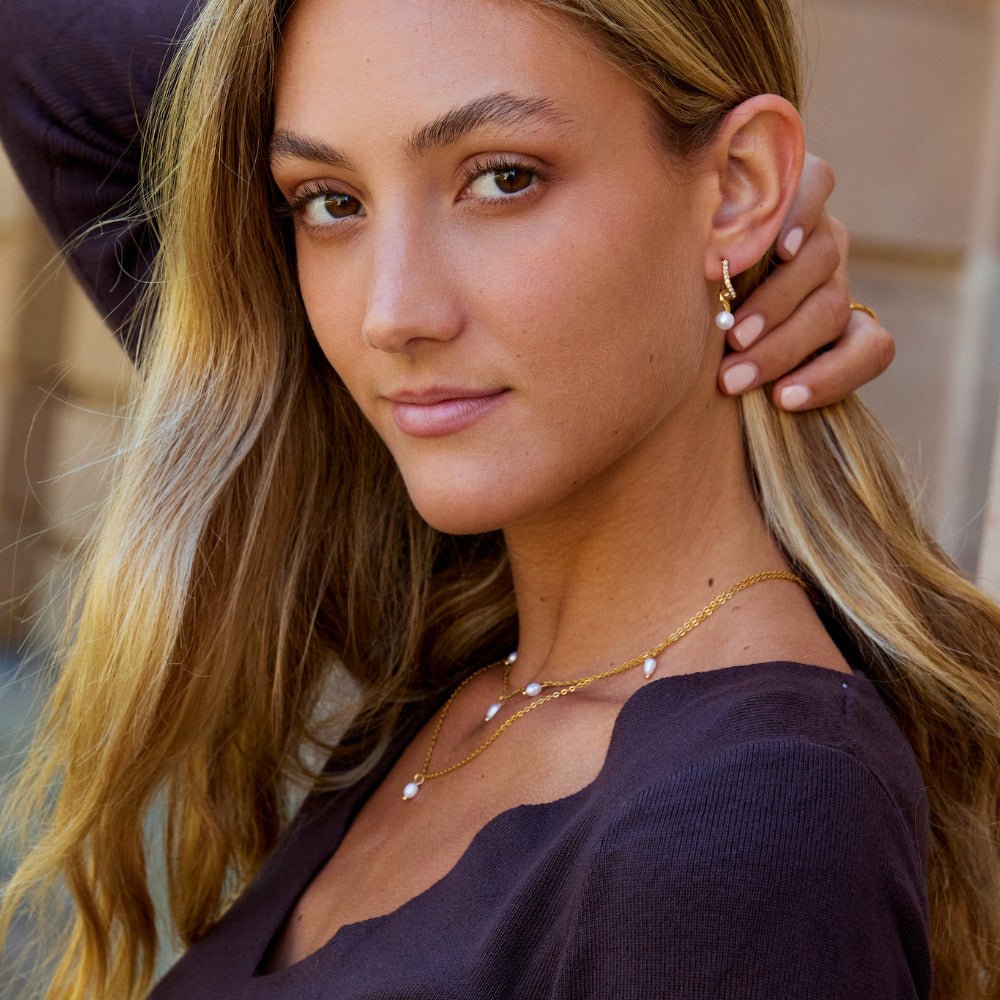 Pendientes Tamara Pearl Wave