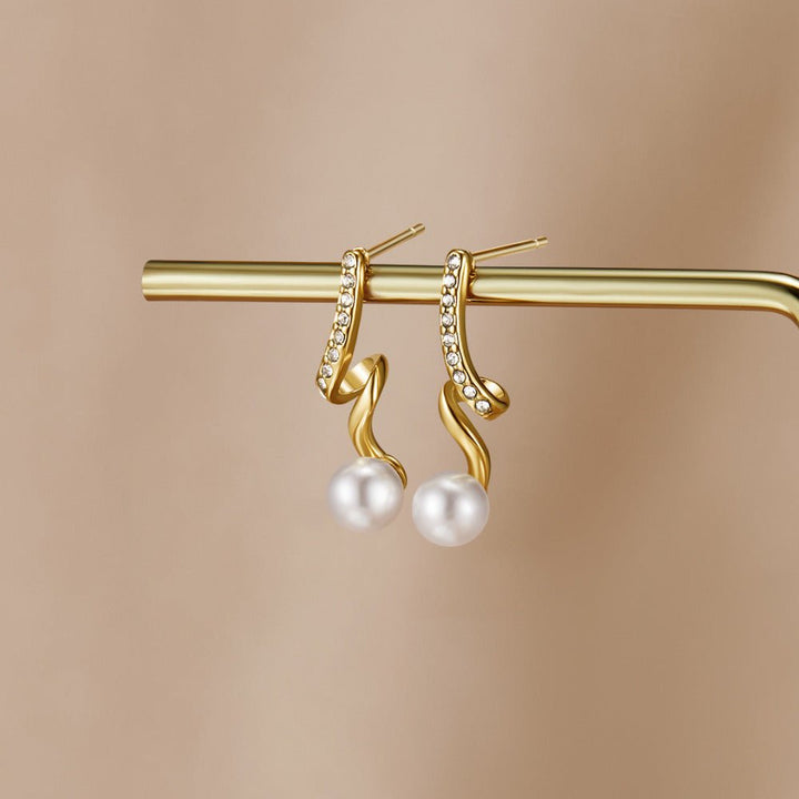 Pendientes Tamara Pearl Wave