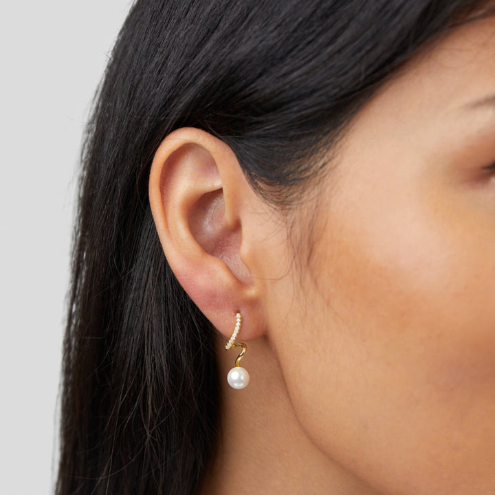 Pendientes Tamara Pearl Wave